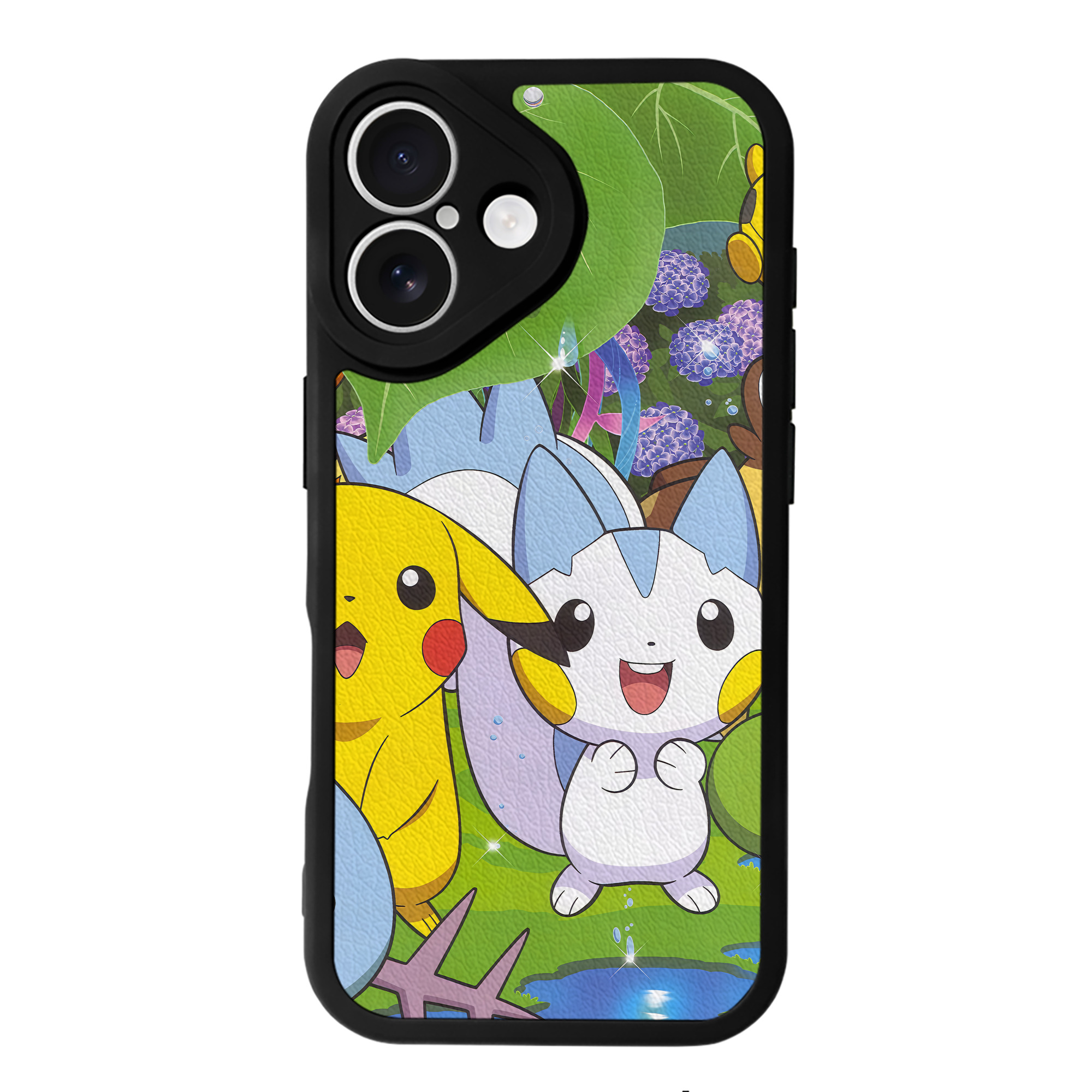 （画像用） ポケットモンスター Pokémon 【iPhone 16シリーズ対応】シリコンスマホケース（レザー調） 材質：シリコン